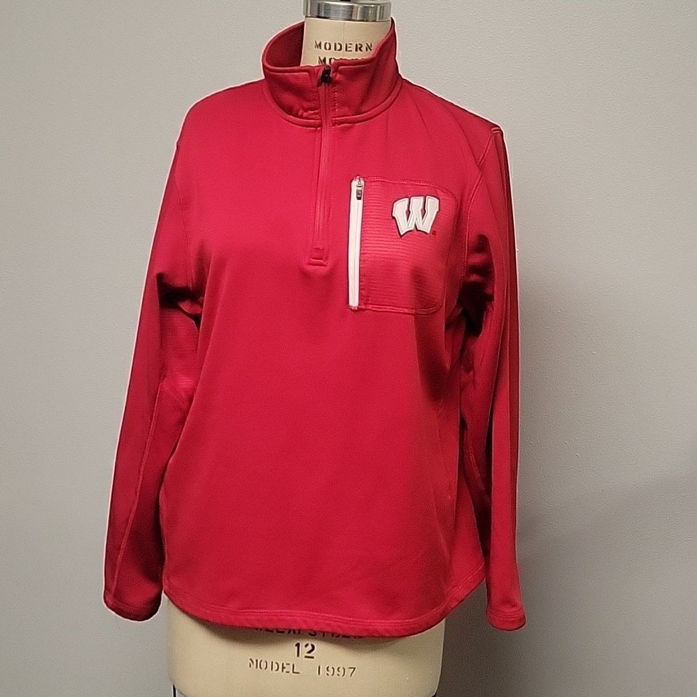 Campus Heritage quarter zip Wisconsin Badgers. Size M. Unisex